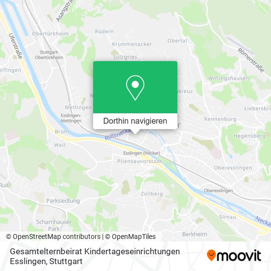 Gesamtelternbeirat Kindertageseinrichtungen Esslingen Karte