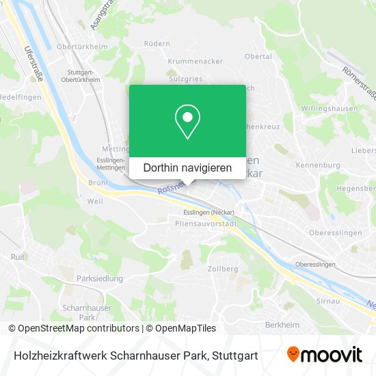 Holzheizkraftwerk Scharnhauser Park Karte