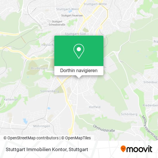 Stuttgart Immobilien Kontor Karte