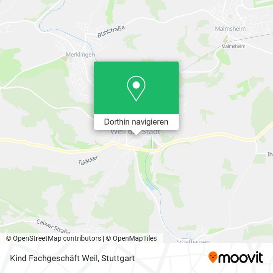 Kind Fachgeschäft Weil Karte
