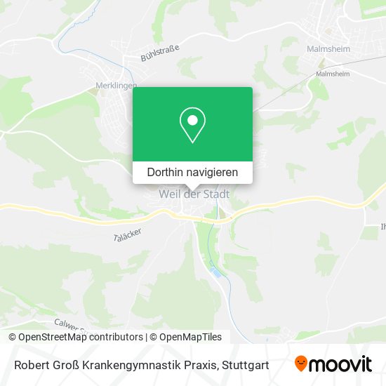 Robert Groß Krankengymnastik Praxis Karte