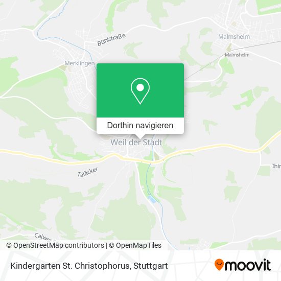Kindergarten St. Christophorus Karte