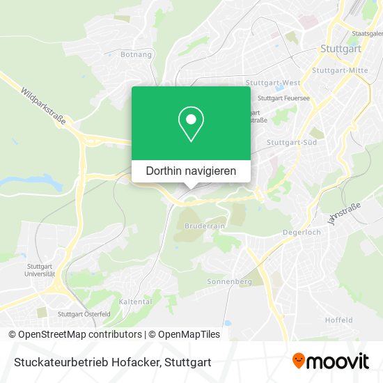 Stuckateurbetrieb Hofacker Karte