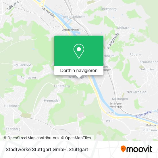 Stadtwerke Stuttgart GmbH Karte