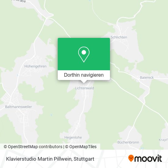 Klavierstudio Martin Pillwein Karte