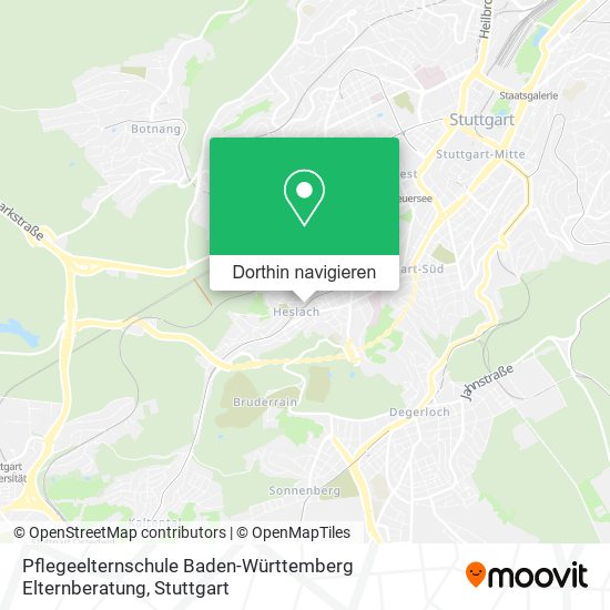Pflegeelternschule Baden-Württemberg Elternberatung Karte