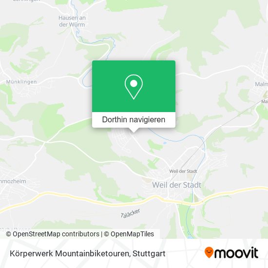 Körperwerk Mountainbiketouren Karte