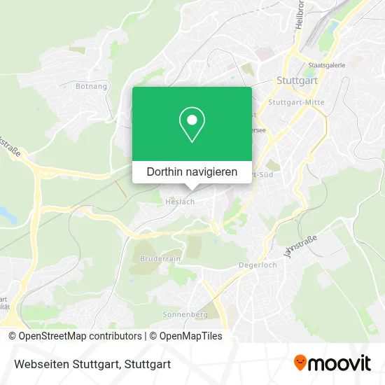 Webseiten Stuttgart Karte
