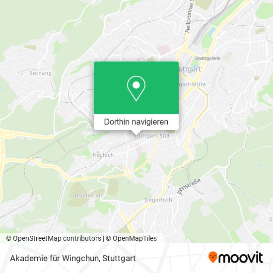 Akademie für Wingchun Karte