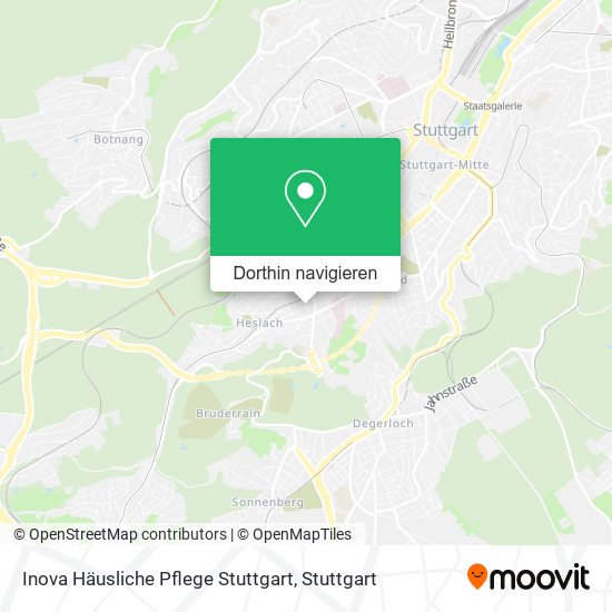 Inova Häusliche Pflege Stuttgart Karte