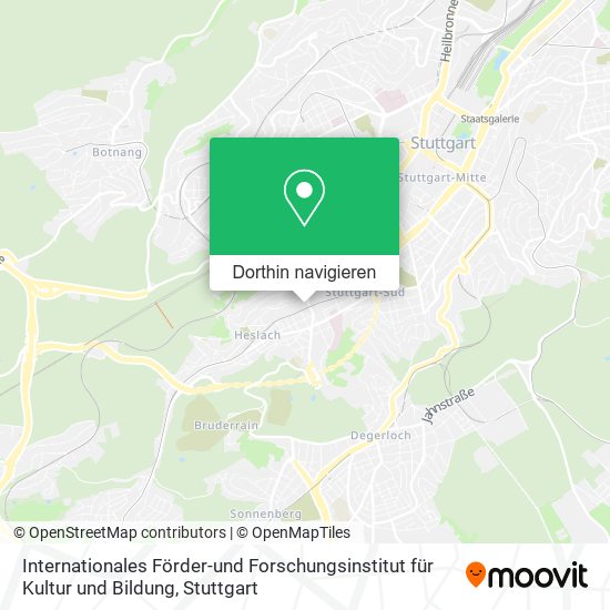 Internationales Förder-und Forschungsinstitut für Kultur und Bildung Karte