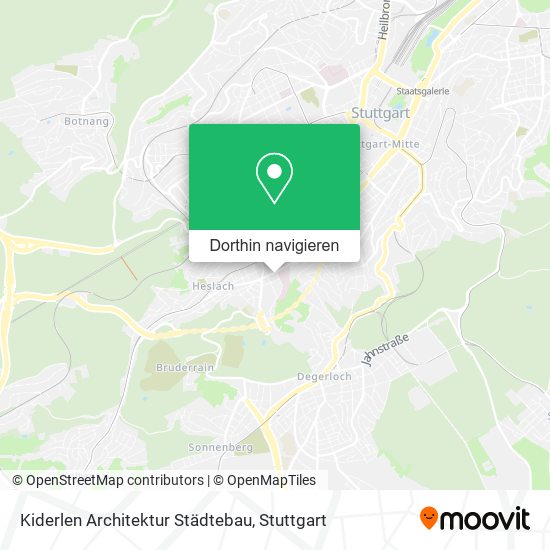 Kiderlen Architektur Städtebau Karte