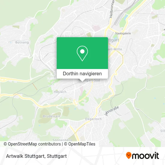 Artwalk Stuttgart Karte
