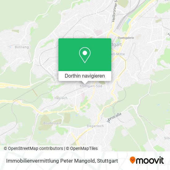 Immobilienvermittlung Peter Mangold Karte