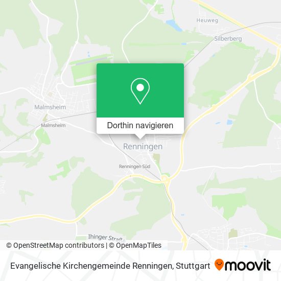 Evangelische Kirchengemeinde Renningen Karte