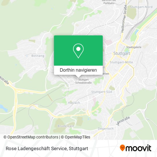 Rose Ladengeschäft Service Karte
