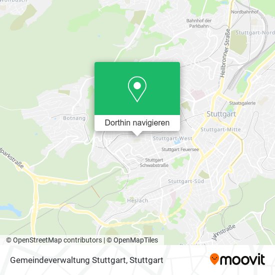 Gemeindeverwaltung Stuttgart Karte