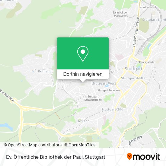 Ev. Öffentliche Bibliothek der Paul Karte