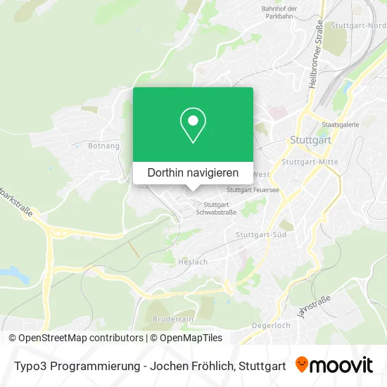 Typo3 Programmierung - Jochen Fröhlich Karte