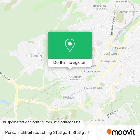 Persãnlichkeitscoaching Stuttgart Karte