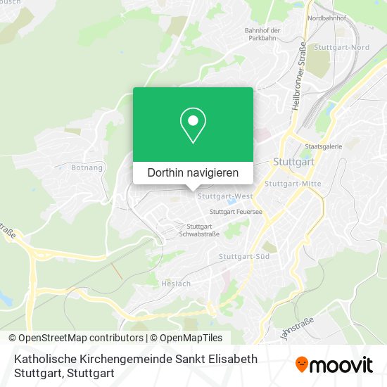 Katholische Kirchengemeinde Sankt Elisabeth Stuttgart Karte