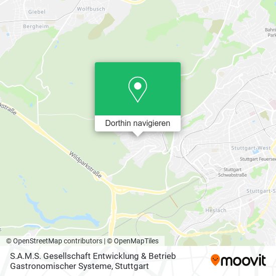 S.A.M.S. Gesellschaft Entwicklung & Betrieb Gastronomischer Systeme Karte