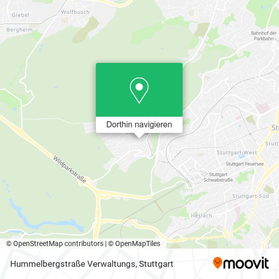 Hummelbergstraße Verwaltungs Karte