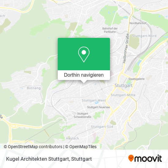Kugel Architekten Stuttgart Karte