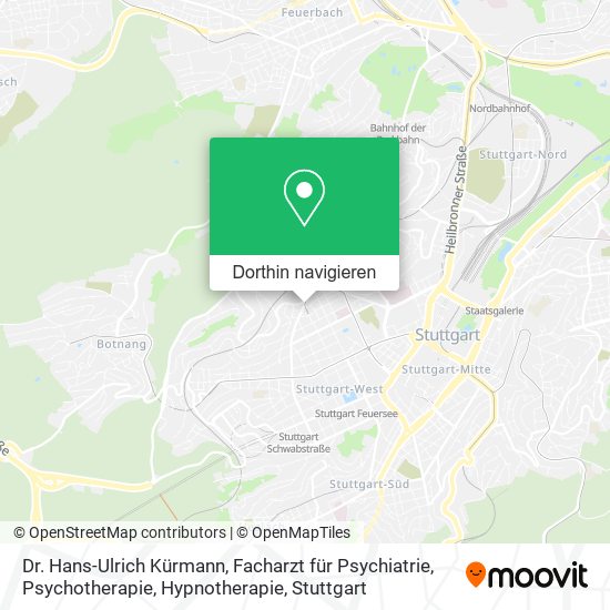 Dr. Hans-Ulrich Kürmann, Facharzt für Psychiatrie, Psychotherapie, Hypnotherapie Karte