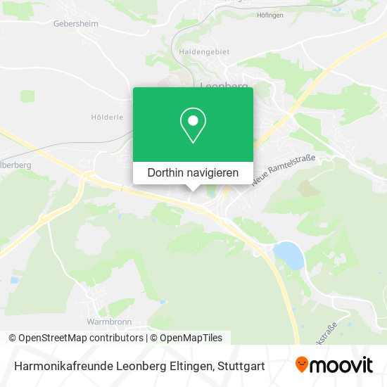 Harmonikafreunde Leonberg Eltingen Karte