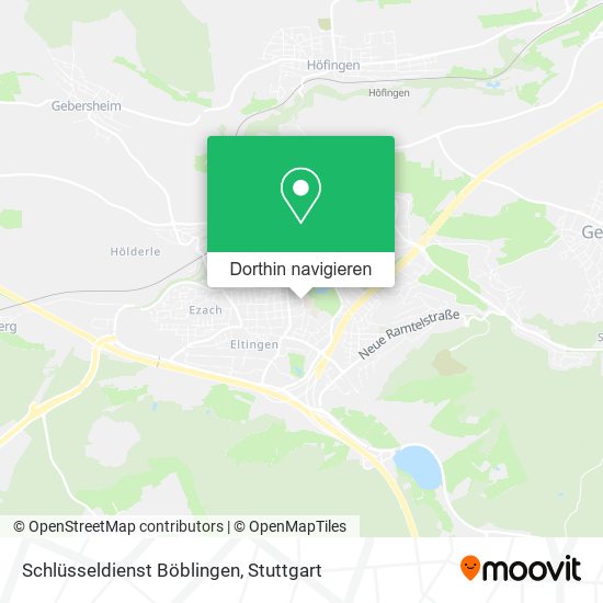 Schlüsseldienst Böblingen Karte