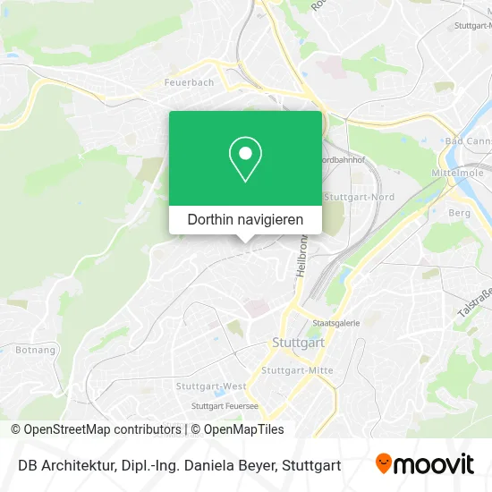 DB Architektur, Dipl.-Ing. Daniela Beyer Karte