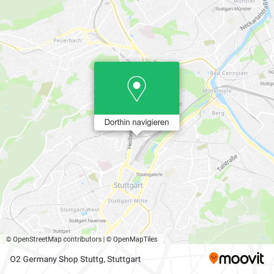 O2 Germany Shop Stuttg Karte