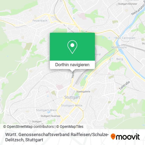 Württ. Genossenschaftsverband Raiffeisen / Schulze- Delitzsch Karte