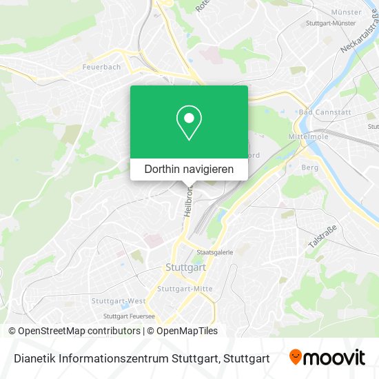 Dianetik Informationszentrum Stuttgart Karte