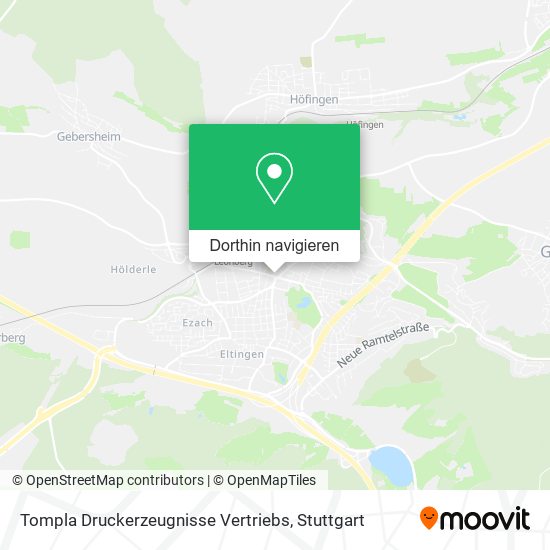 Tompla Druckerzeugnisse Vertriebs Karte
