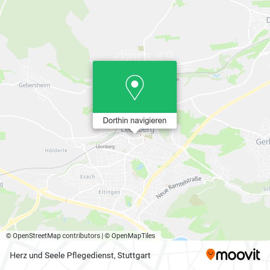 Herz und Seele Pflegedienst Karte