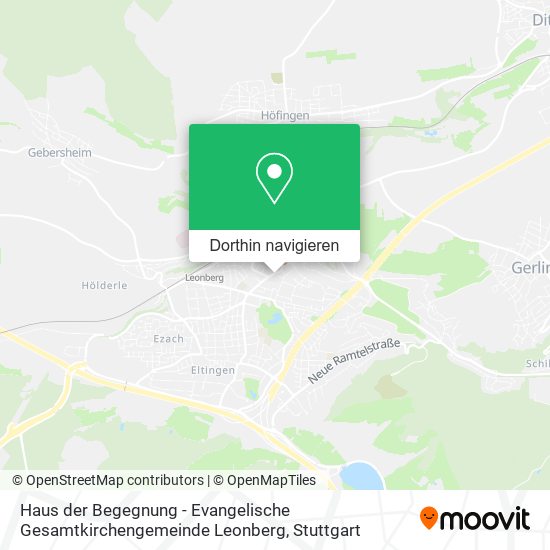 Haus der Begegnung - Evangelische Gesamtkirchengemeinde Leonberg Karte