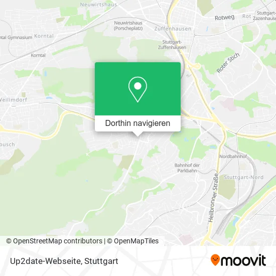 Up2date-Webseite Karte