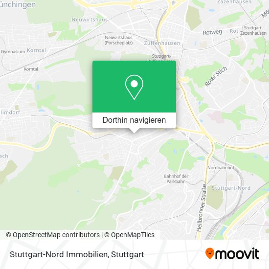 Stuttgart-Nord Immobilien Karte