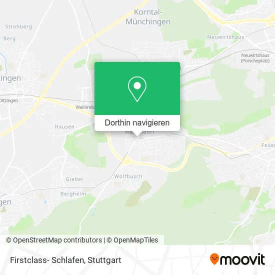 Firstclass- Schlafen Karte