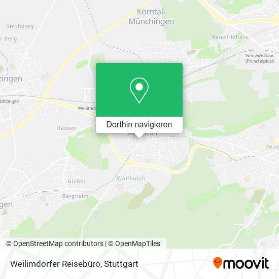 Weilimdorfer Reisebüro Karte