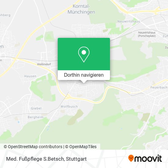 Med. Fußpflege S.Betsch Karte