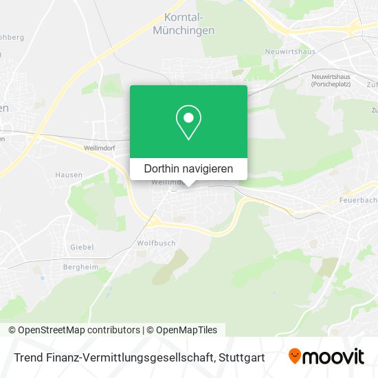 Trend Finanz-Vermittlungsgesellschaft Karte