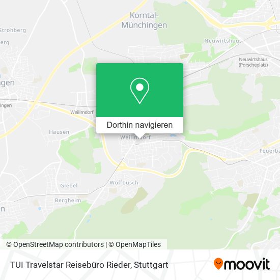 TUI Travelstar Reisebüro Rieder Karte