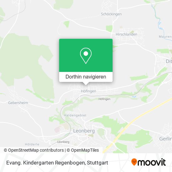 Evang. Kindergarten Regenbogen Karte