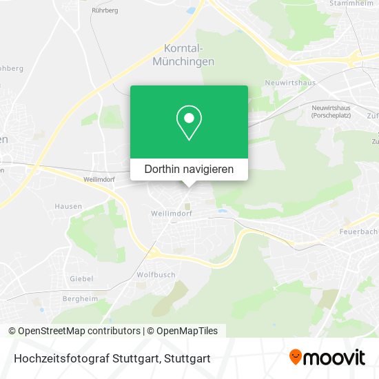 Hochzeitsfotograf Stuttgart Karte