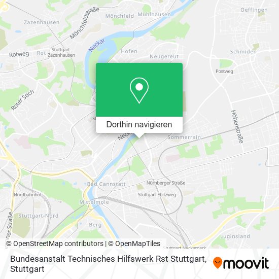 Bundesanstalt Technisches Hilfswerk Rst Stuttgart Karte