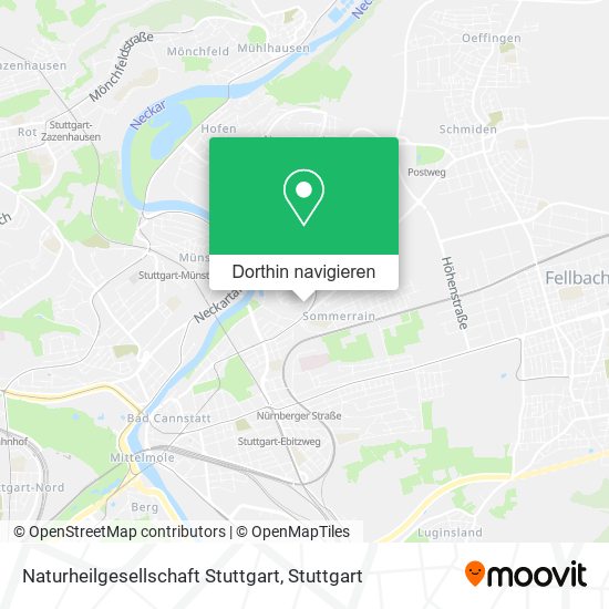 Naturheilgesellschaft Stuttgart Karte