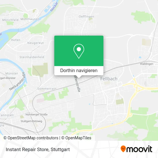 Instant Repair Store Karte